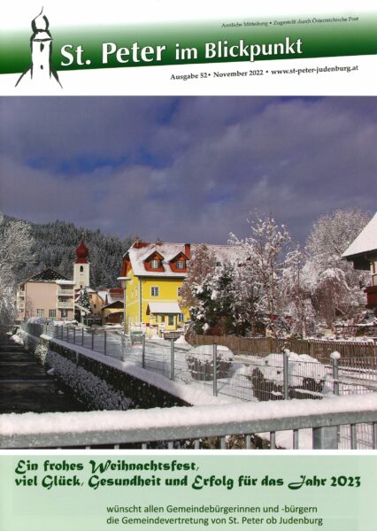 Gemeindezeitung Nr. 52 Bild von Gemeinde St.Peter ob Judenburg