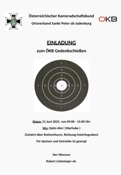 ÖKB Einladung Foto Franz Klinger