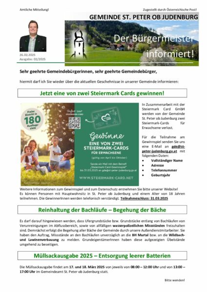 2025-02 Der Bürgermeister informiert