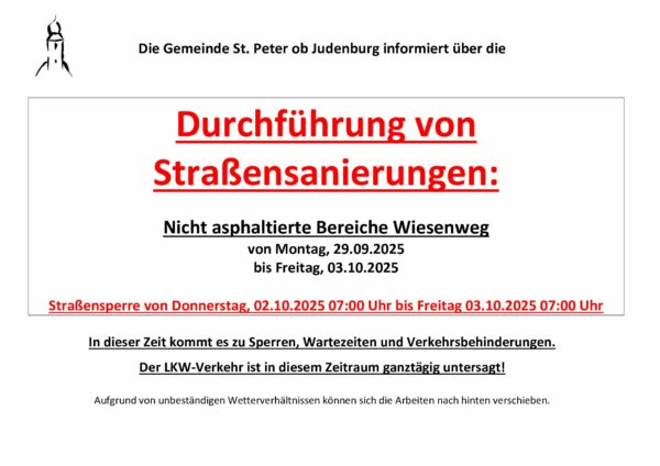 2025 Rundschreiben - StraßensanierungenWiesenweg (2)