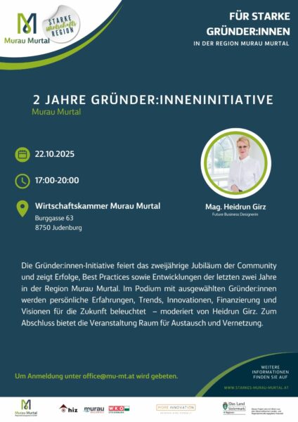 Für starke GründerInnen Foto Murau Murtal Regiomotion