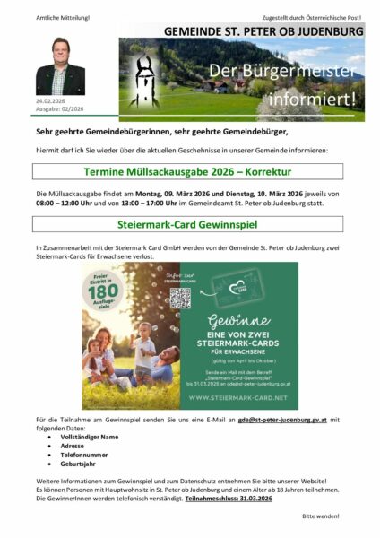2026-02 Der Bürgermeister informiert