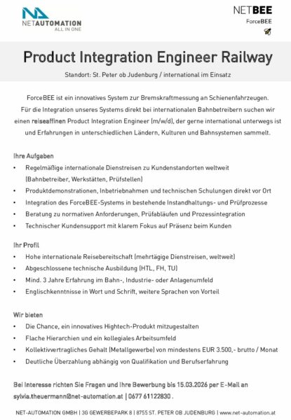 2602_Product Integration Engineer Railway