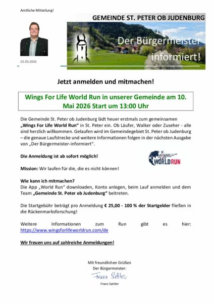 Information Wings for Life 2026