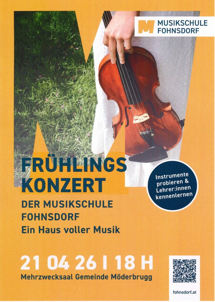 Einladung zum Frühjahrkonzert Musikschule Fohnsdorf Bild Musikschule Fohnsdorf