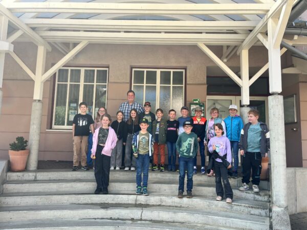 Bürgermeisterfrühstück mit der Volksschule St.Peter Foto VS St.Peter im Gemeindeamt