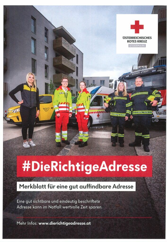 Rotes Kreuz Aktion die Richtige Adresse Bild von Roten Kreuz